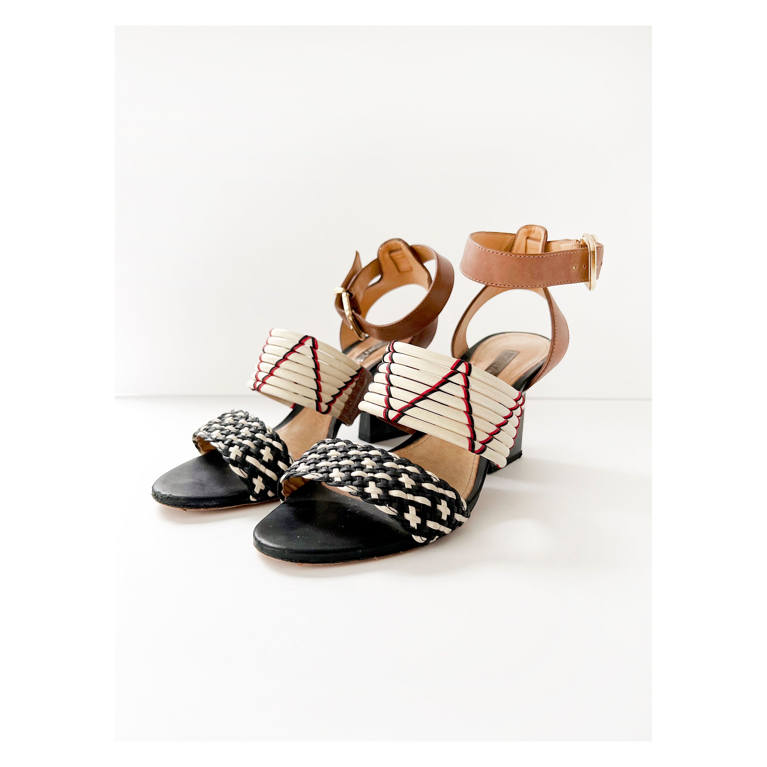 schutz strappy heels