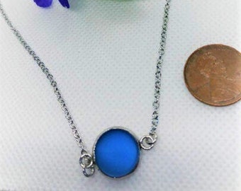 Cobalt Blue SeaGlass Necklace For Women, Gift under 30, Best Selling Items, Beach Jewelry, Beach Glass Necklace, Gift for her, Birthday Gift