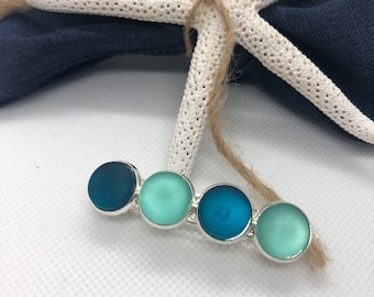 Sea Glass Hair Barrette,  Sea foam Green, Best Friend Gift, Birthday Gift, Gift under 25, Teacher Gift, Hair Clip, gift for mom