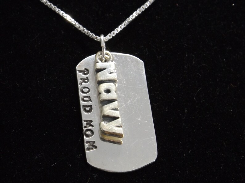 proud navy mom necklace
