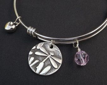 Dragonfly Charm Bracelet, Dragonfly Jewelry, Dragonfly Collector Gift, I Love Dragonflies Bracelet