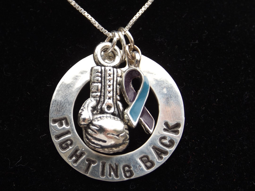 Fighting Back Against Rheumatoid Arthritis Necklace, Rheumatoid Arthritis Awareness Jewelry, RA