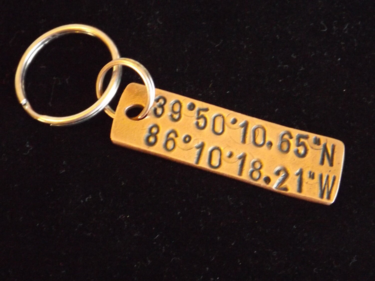 Romantic gifts for him Custom Coordinate keychain Gifts for Etsy