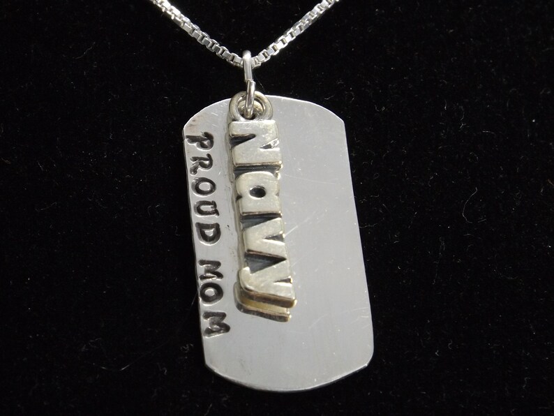 proud navy mom necklace