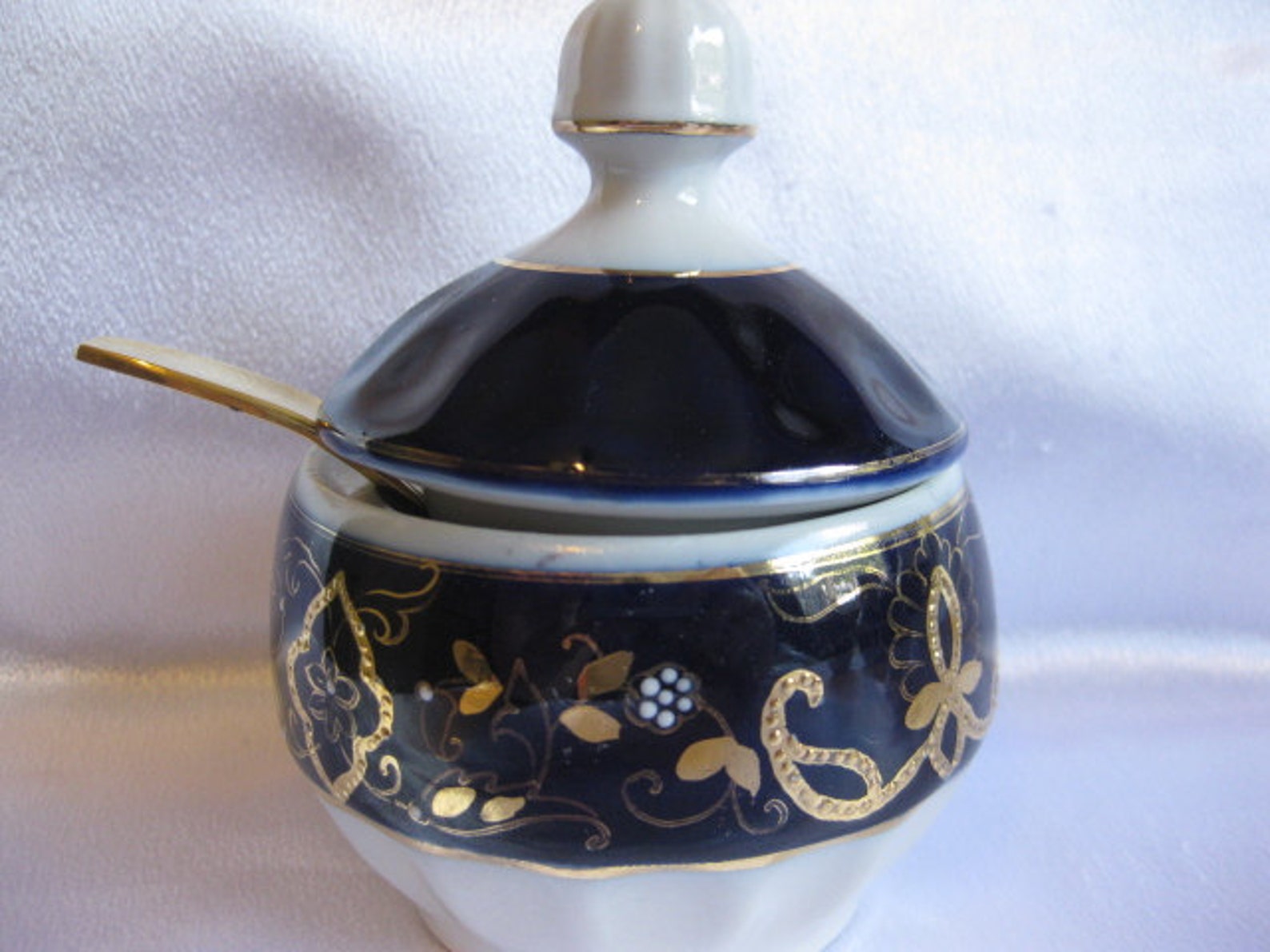 Salt Pepper Jam Jar Cruet Sugar Bowl With Spoon Condiment Set Etsy