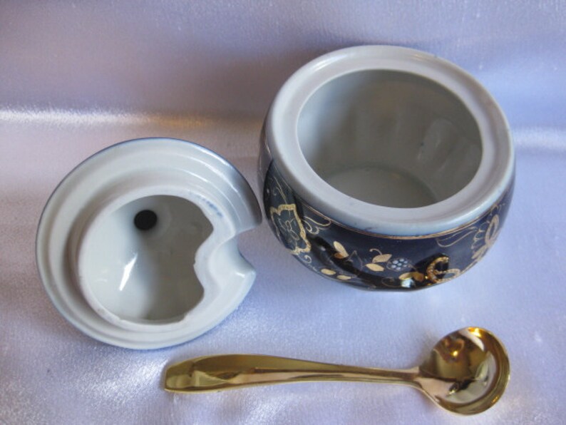 Salt Pepper Jam Jar Cruet Sugar Bowl With Spoon Condiment Set Etsy