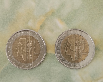 NEDERLANDEN 2 euros , 2002 lot de 2 pièces rares