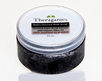 Theraganica Charcoal DETOX Foaming Sugar Scrub