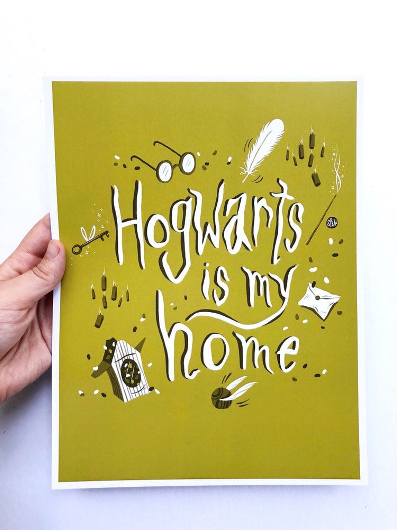 Hogwarts Is My Home 8.5x11 Art Print Etsy