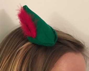 Peter Pan-inspired mini hat - pixie hat