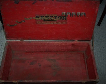 Vintage Erector Set Wood Box Only