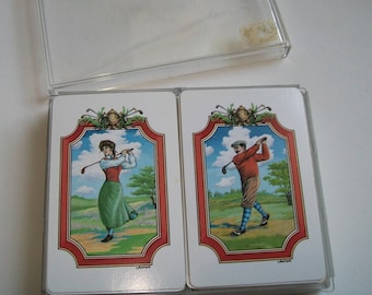 Golfers Playing Cards Cape Shore Man Woman  Golfers Canada