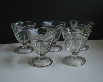 Anchor Hocking Glass Parfaits Dessert Cups Diner Style