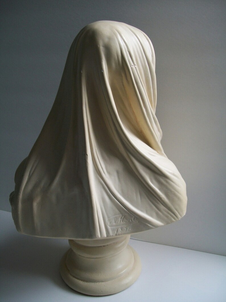 White Gothic Bust of Madonna and Child Classical Mary & Baby Etsy