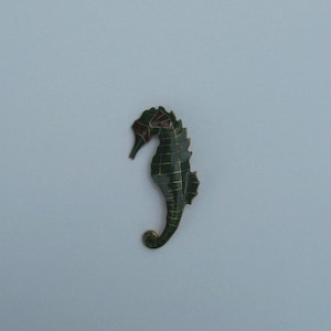 Seahorse Pin Dieges and Clust Enamel Cloisonne  Brooch