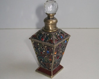 Enamel Jewels Perfume Bottle