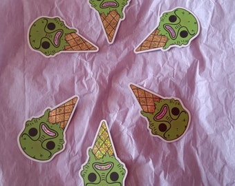 Limited Edition Summer 2023 Glittery Creature Cone Stickers