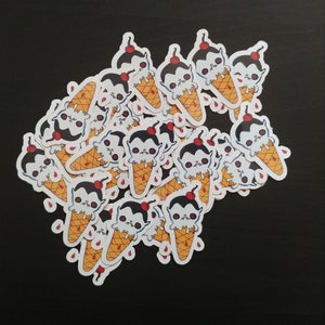 Frankie and Drac Kawaii Mini Cone Stickers image 3