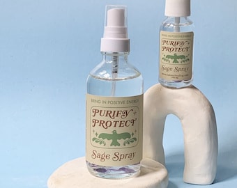 Purify + Protect Sage Spray - ( Cleanse and clear w/ Lavender, Eucalyptus, Palo Santo )