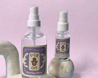 F*ck Off Sage Spray - 4oz - ( Yoga Meditation Spa Gift Pamper Wellness Self care Balance Sage Cleanse )
