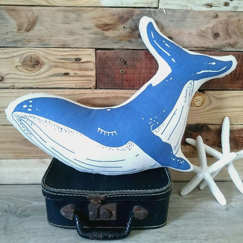 Whale cushion plushie image 2