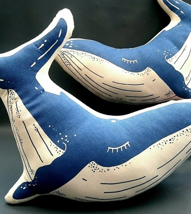 Whale sewing kit Craft Kit Sew your own Whale cushion / Etsy