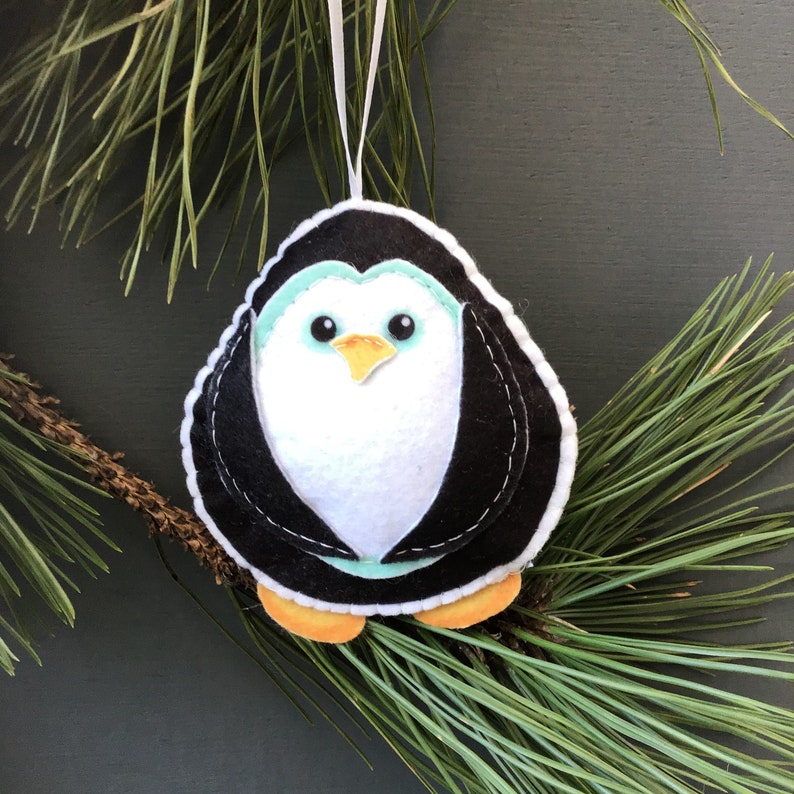 DIY Craft Kit Sew Your Own Penguin Decoration Plushie Etsy