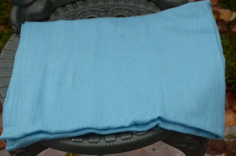 Handwoven 100% Cashmere Pashmina Scarf, 30 Colours Sky Blue Sky