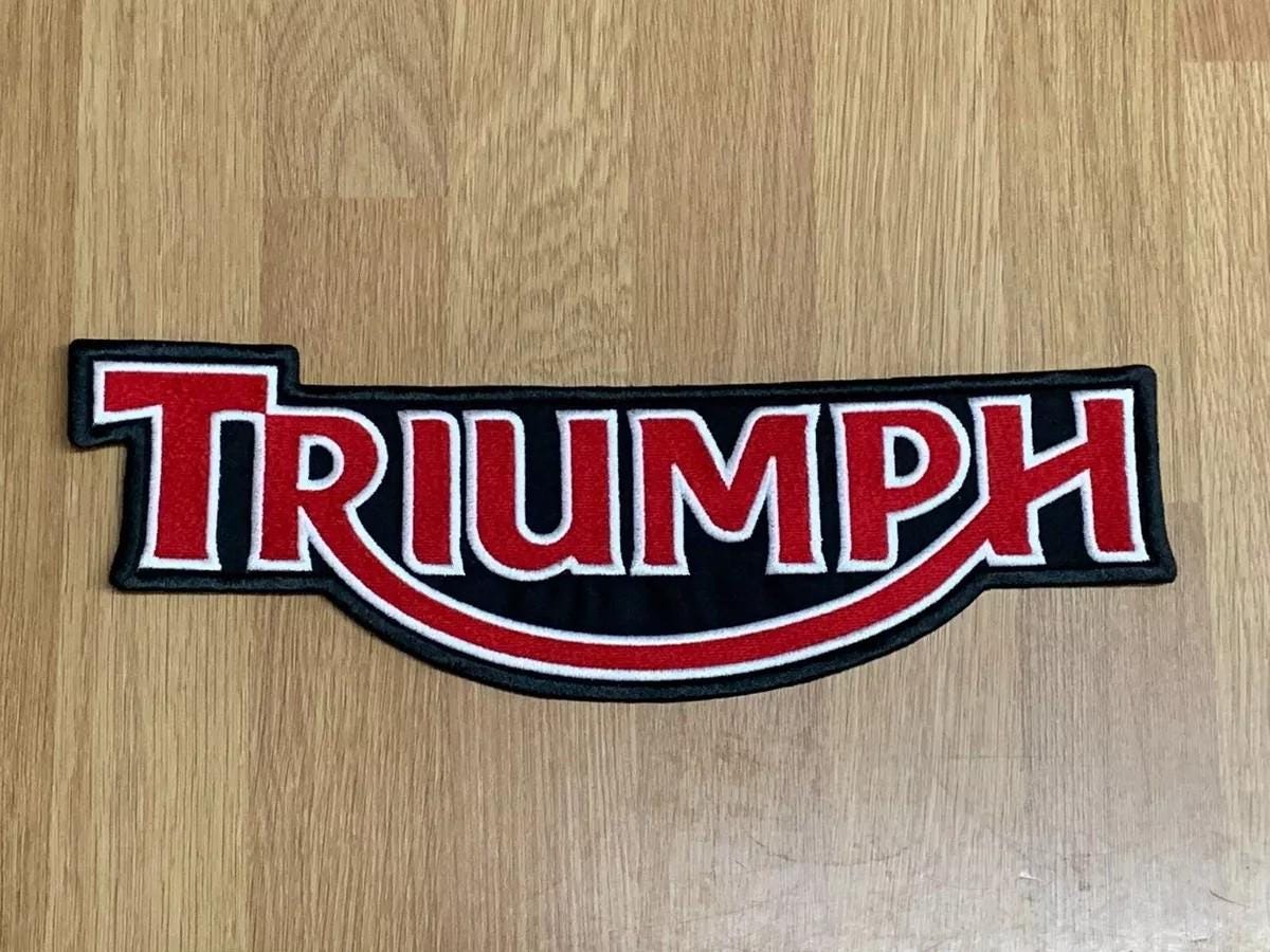 Triumph - embroidered patch 12x6 CM