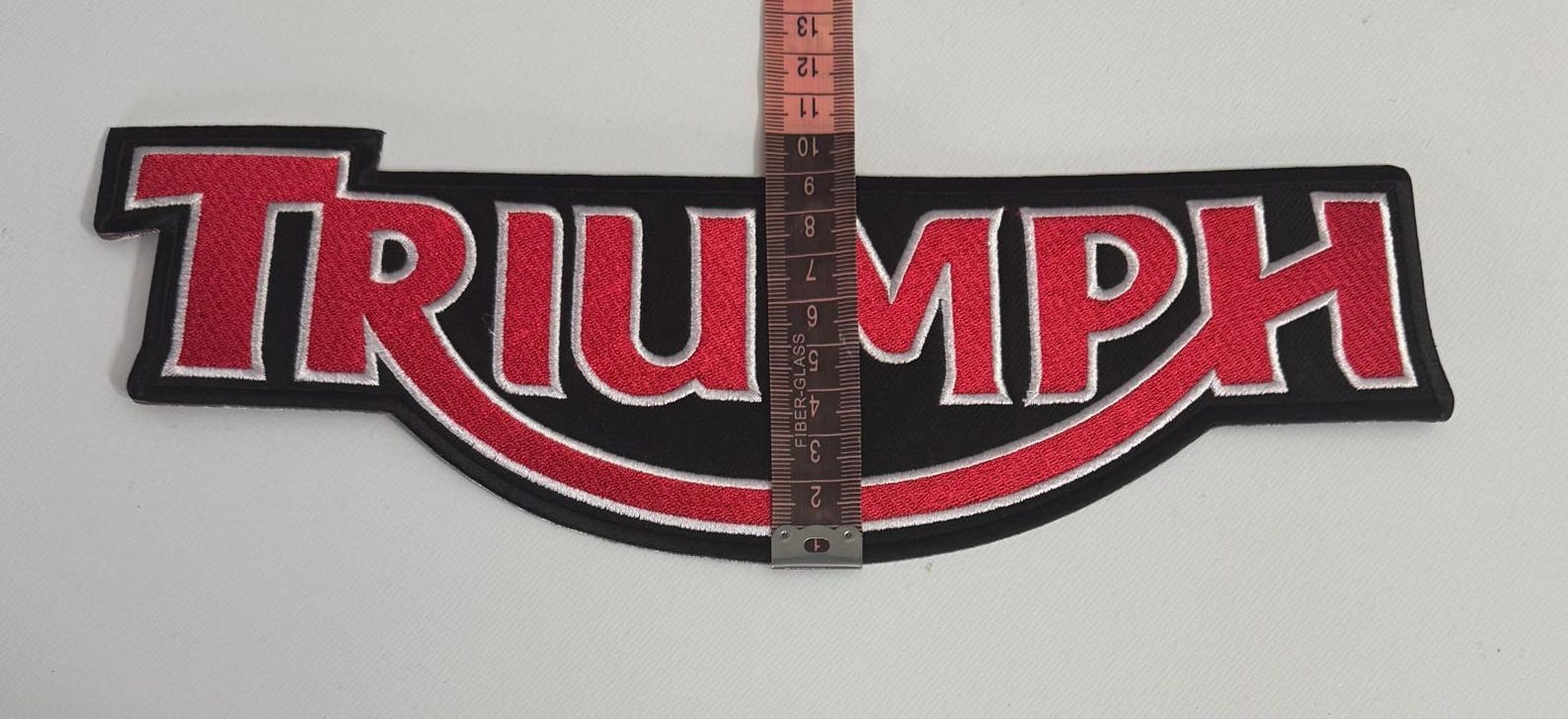 Triumph Patch Triumph Embroidered Patch - Large Iron-on Motor Cycle Applique - Vivid ...