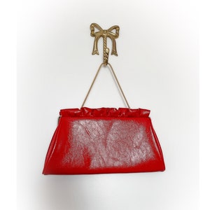 Red shiny purse clearance