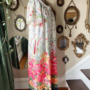 Vintage Floral Muumuu Floor Length Dress image 8