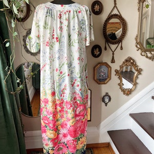 Vintage Floral Muumuu Floor Length Dress image 7