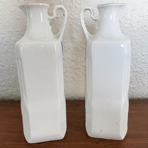Vintage Czechoslovakia Oil and Vinegar Porcelain Ceramic Serving Cruet Set image 4
