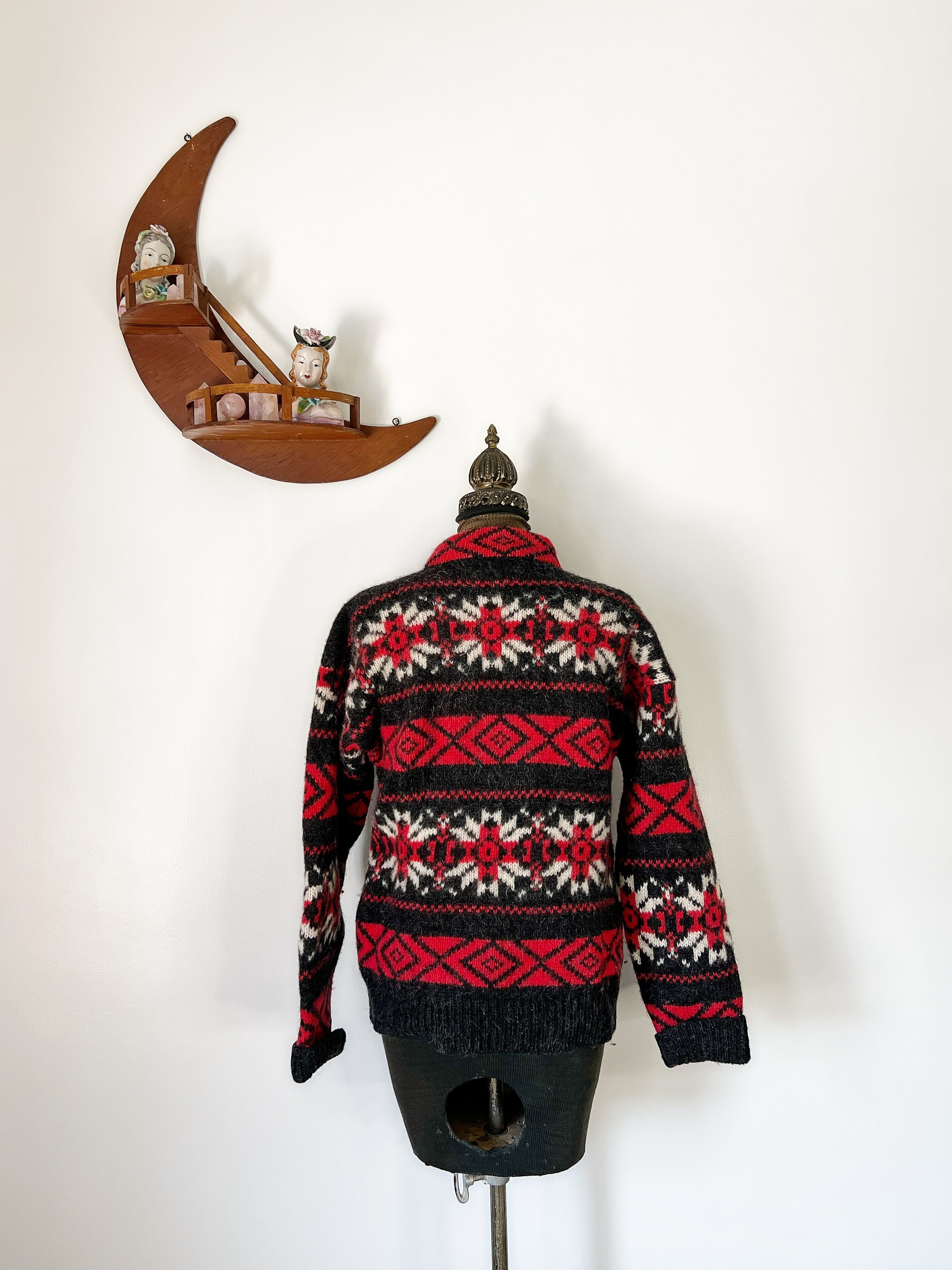 Vintage 1990s the Woolrich Woman Wool and Mohair Nordic Isle