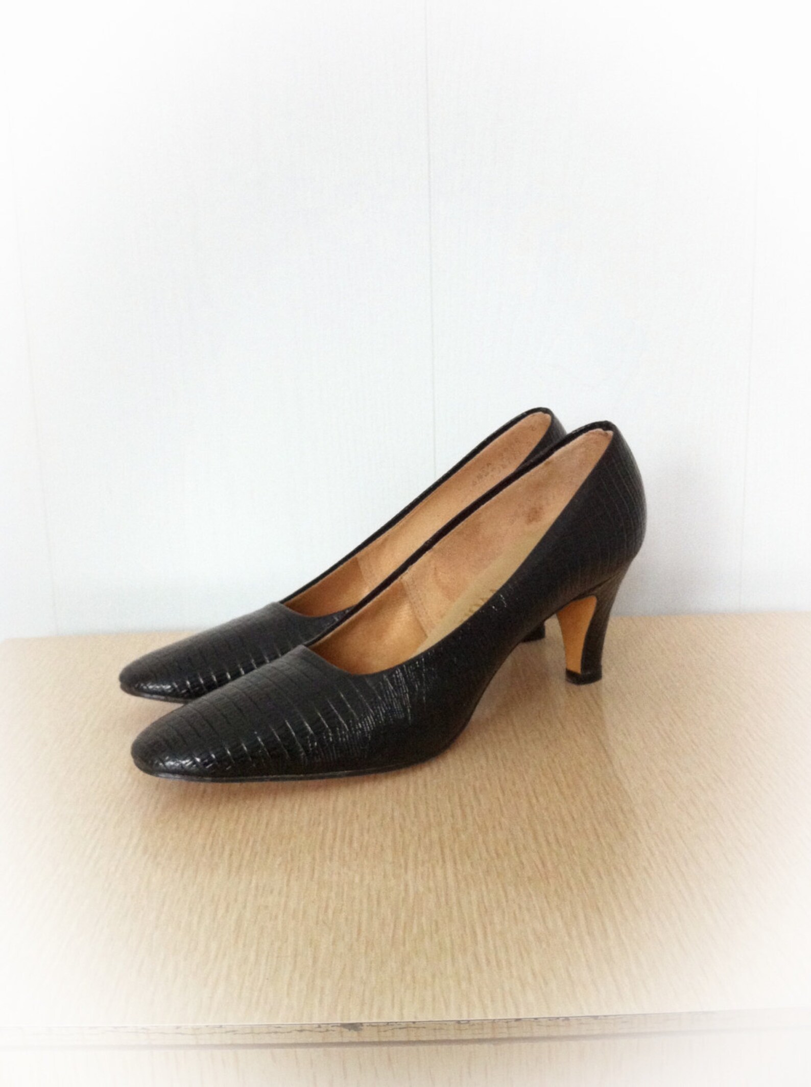 Vintage 1970s Shoes Black Miss Wonderful High Heels Size Size - Etsy