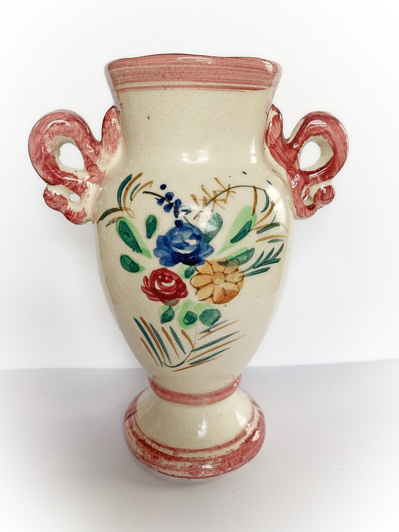 Vintage Ceramic Flower Vase Etsy