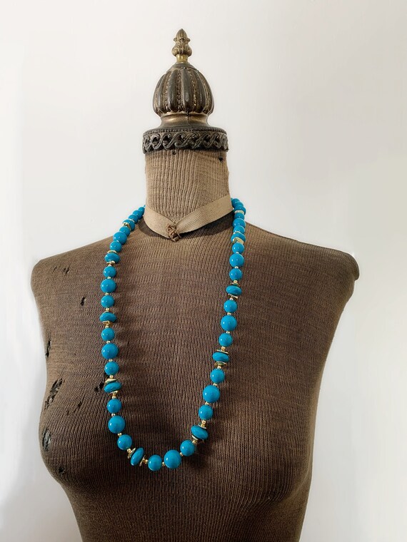 Gold plastic hotsell bead necklace