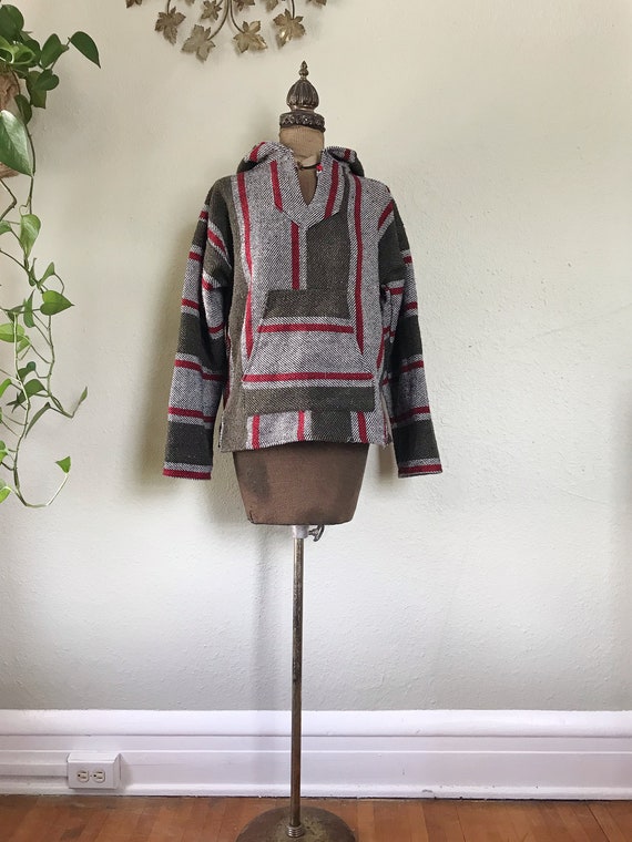 Vintage 1990s Drug Rug Artilana Mexican Sweater Su