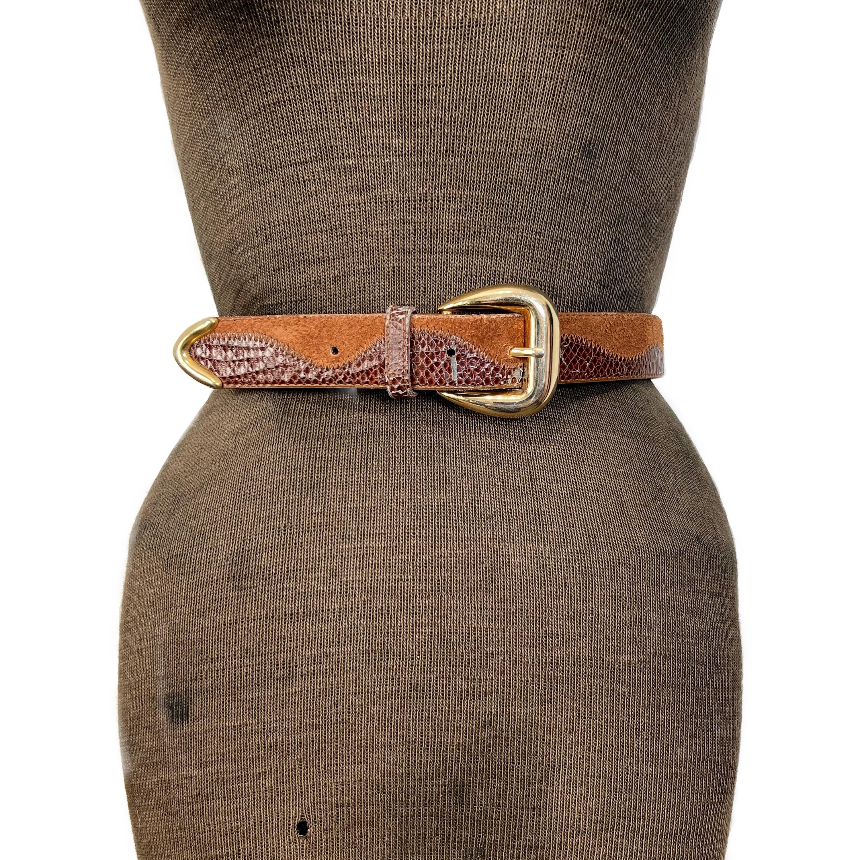 Brown Lizard Belt - Etsy