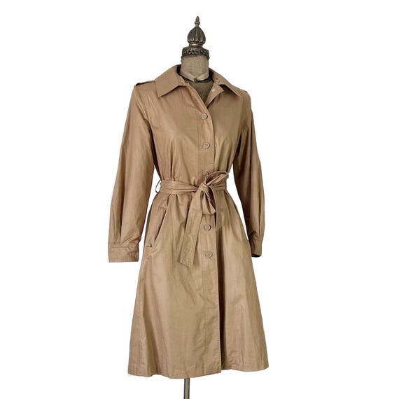 Vintage Brown Tres-elle Trench Coat - Etsy