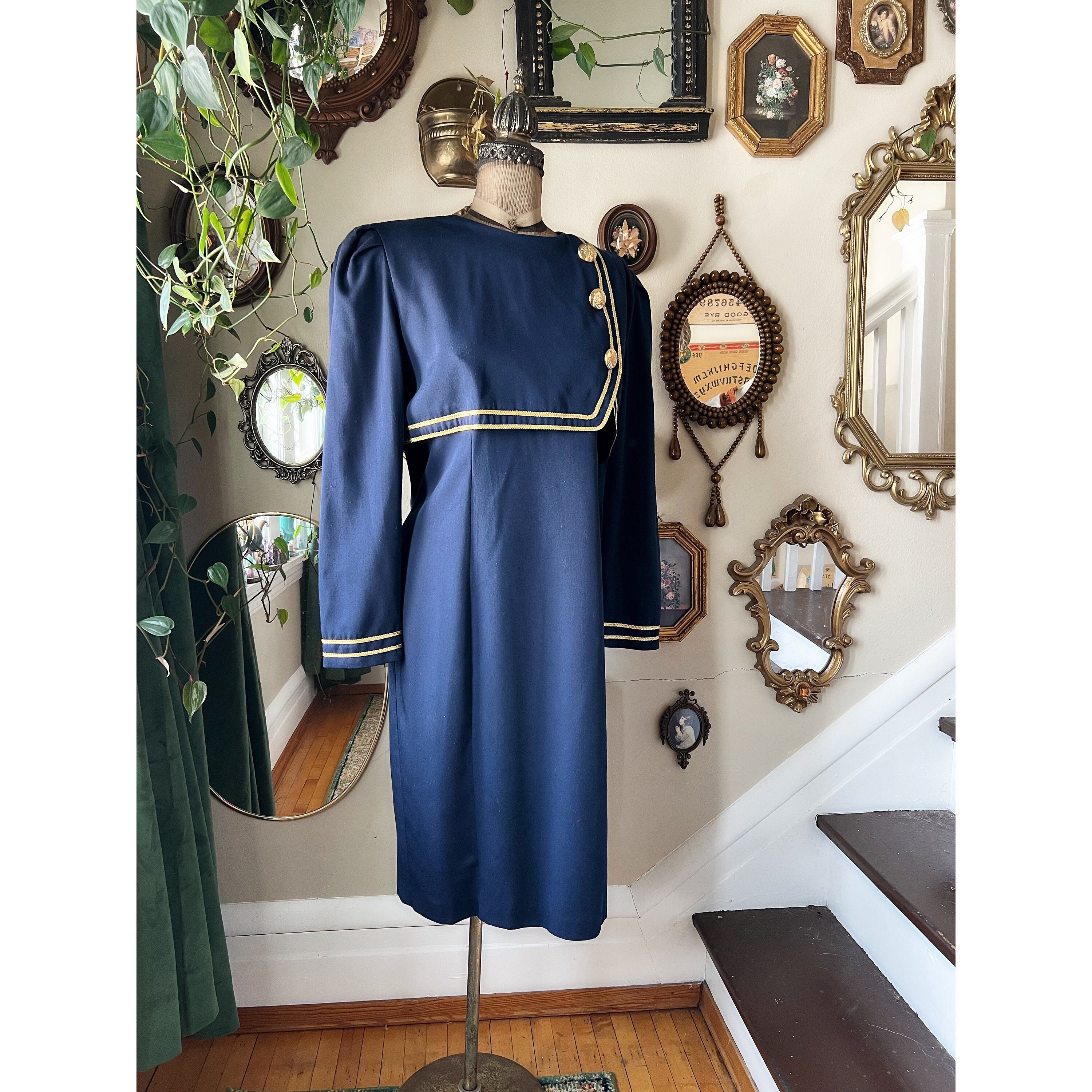 Vintage 1980s Jessica Howard Sailor Dress - Etsy