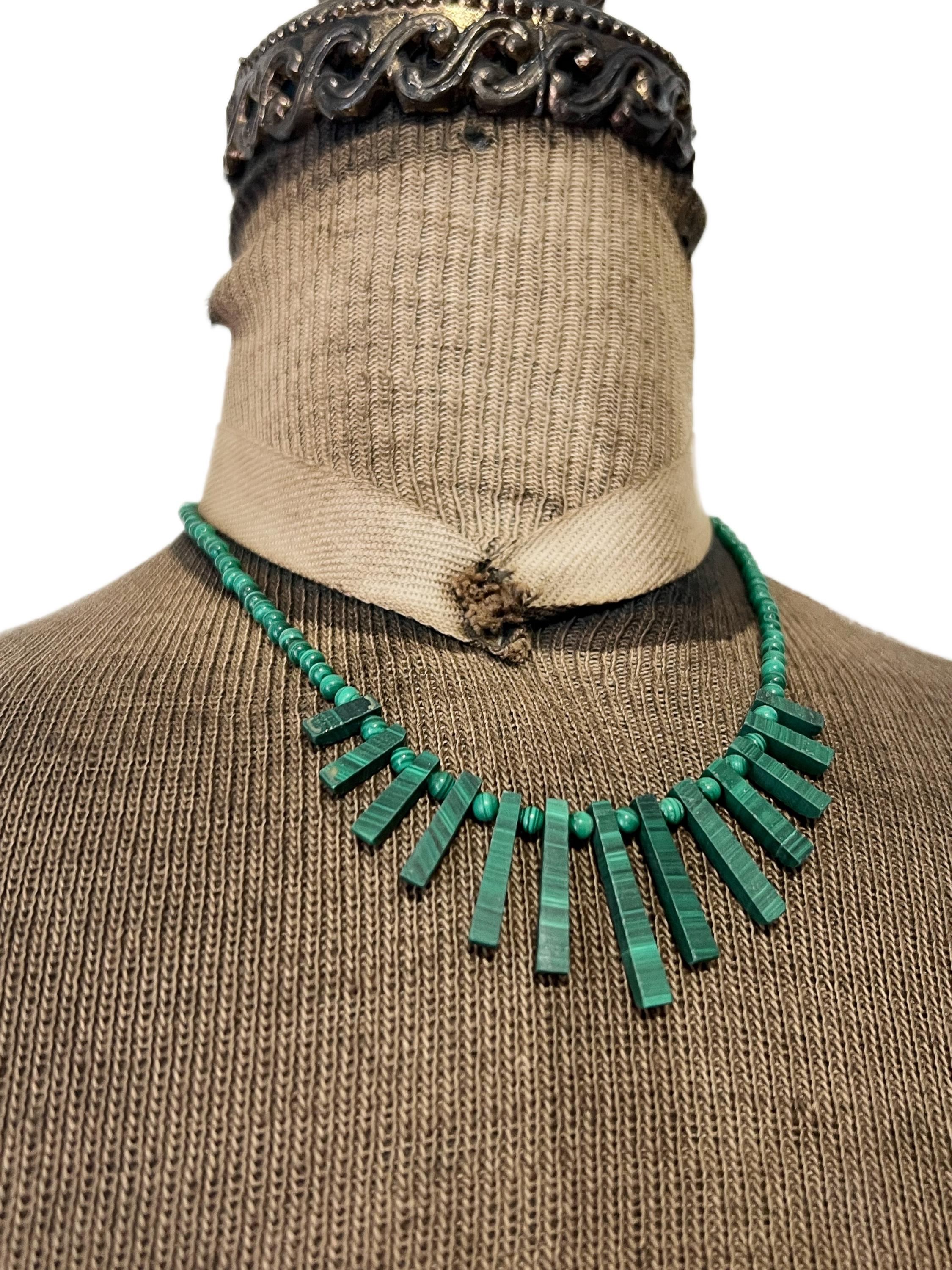 Collier Ras De Cou Vintage – Perles Marbrées Style Ethnique