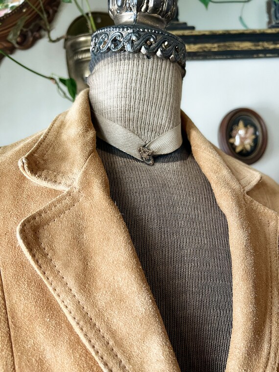 Vintage 1970s Berman's Camel Colored Leather Jack… - image 4