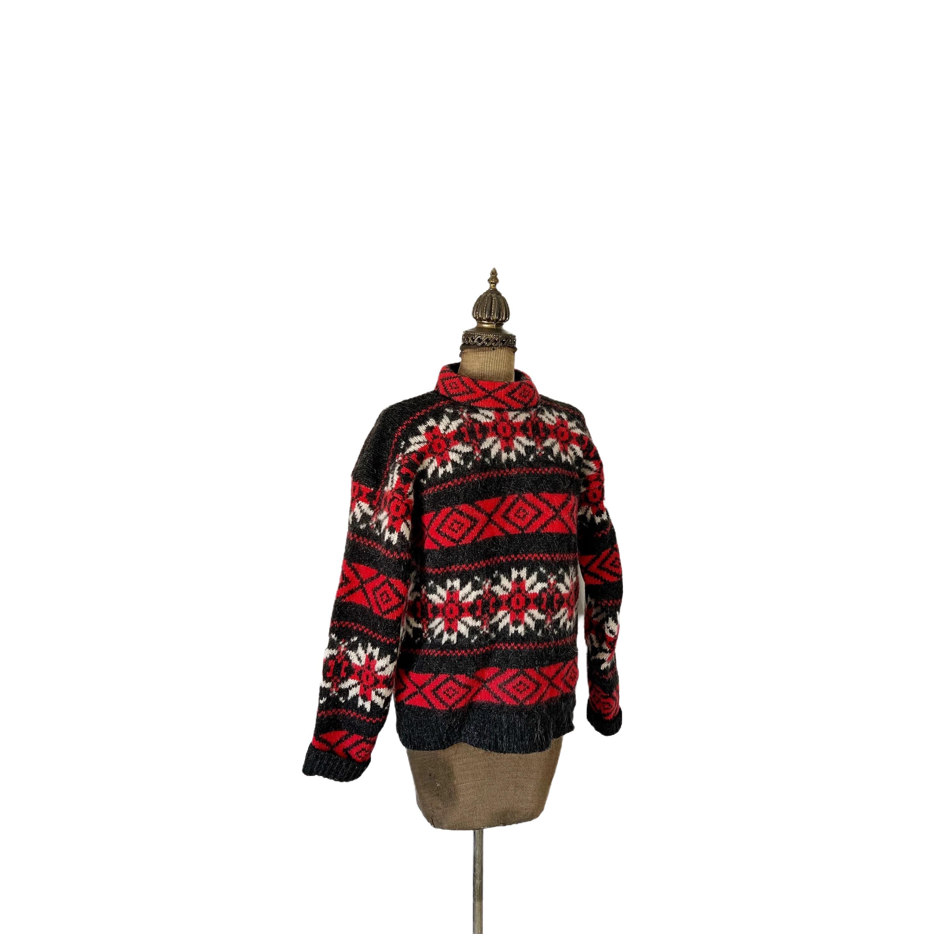 Vintage 1990s the Woolrich Woman Wool and Mohair Nordic Isle