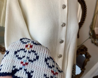 Vintage Bemidji Woolen Mills Orlon Cardigan Sweater With Metal Vintage Bemidji Woolen Mills Orlon Cardigan Sweater With Metal