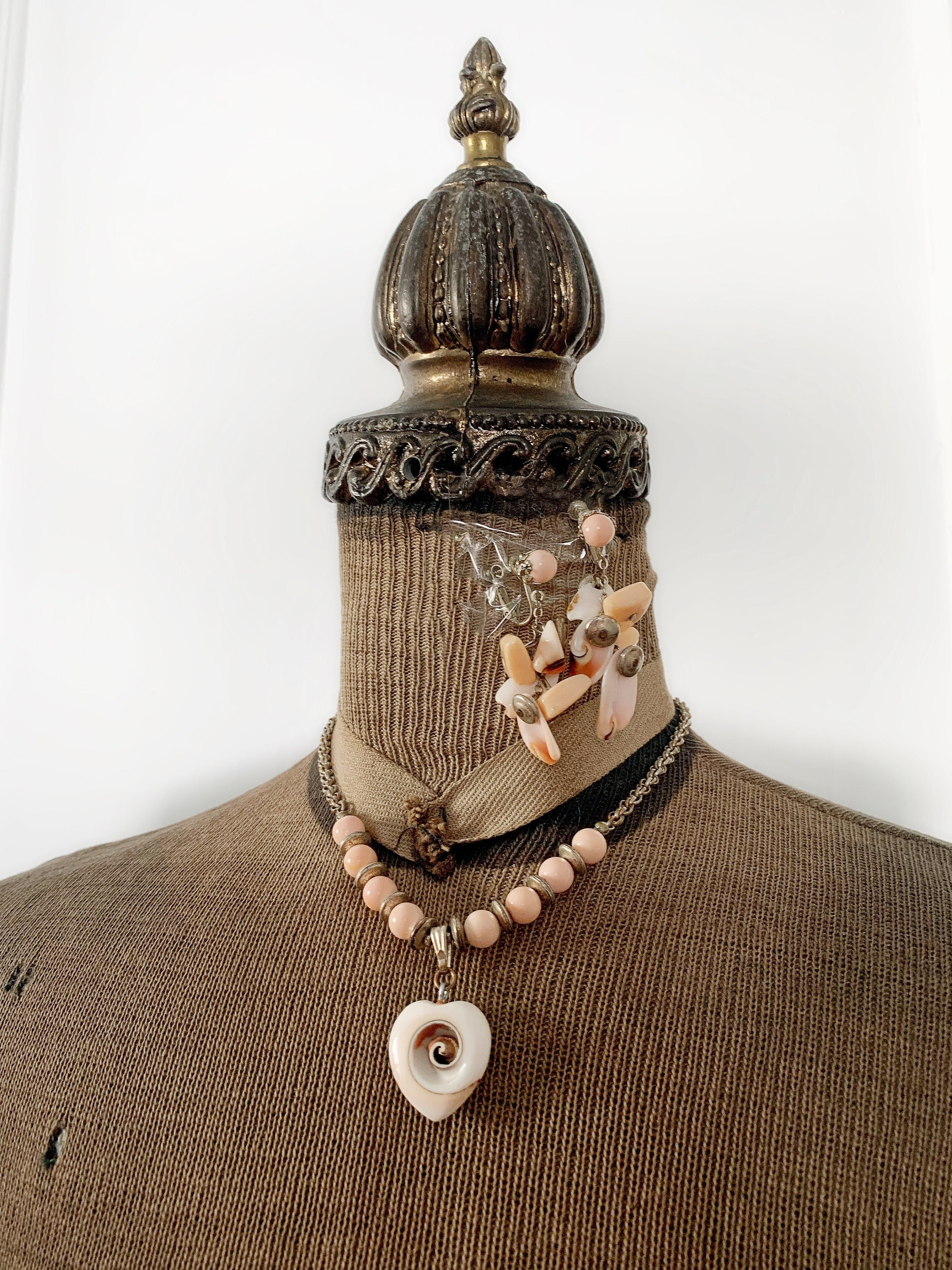 Vintage Miriam Haskell Shell Choker 