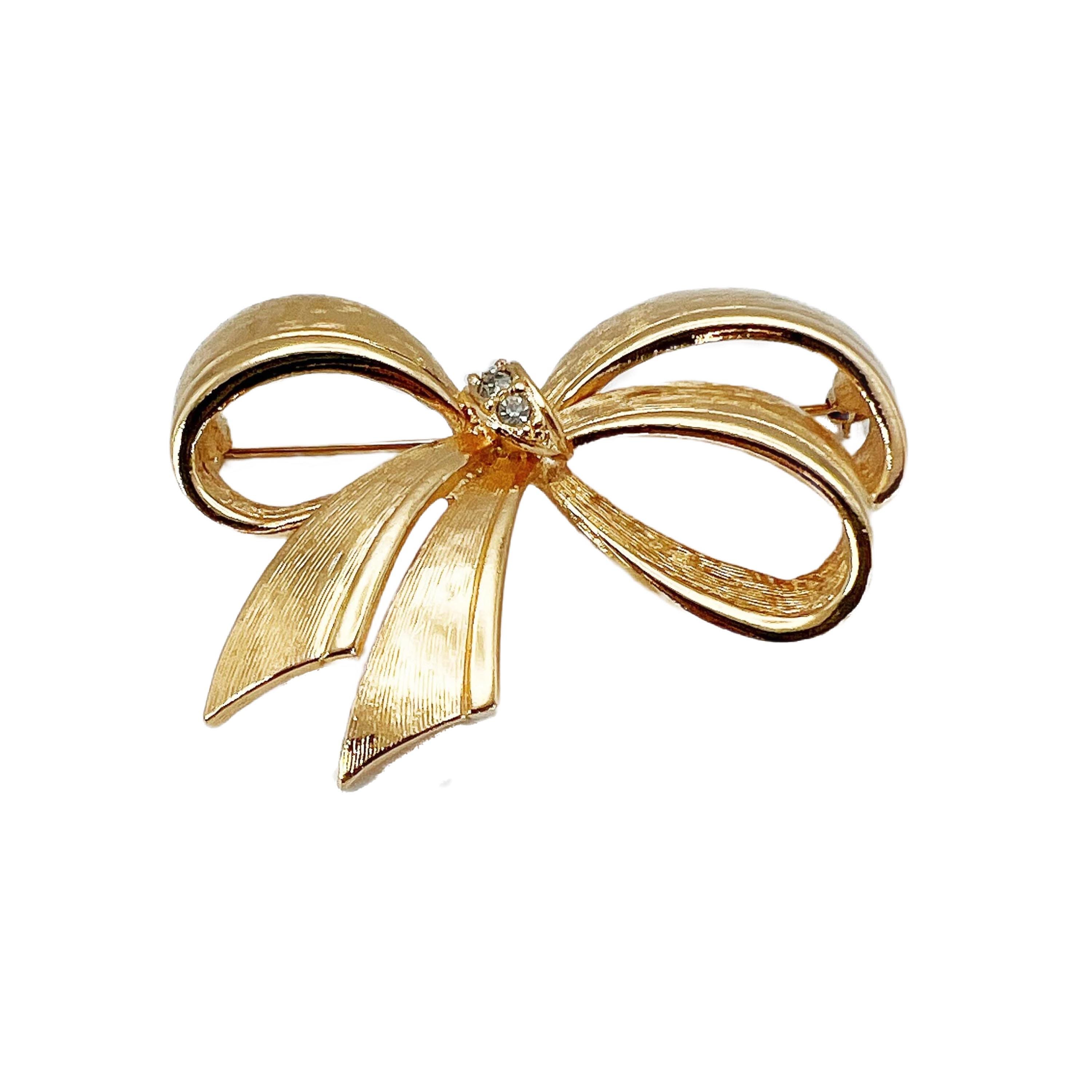 Broche Florale Avon En Métal Doré Et émail - Années 1980 - Occasion