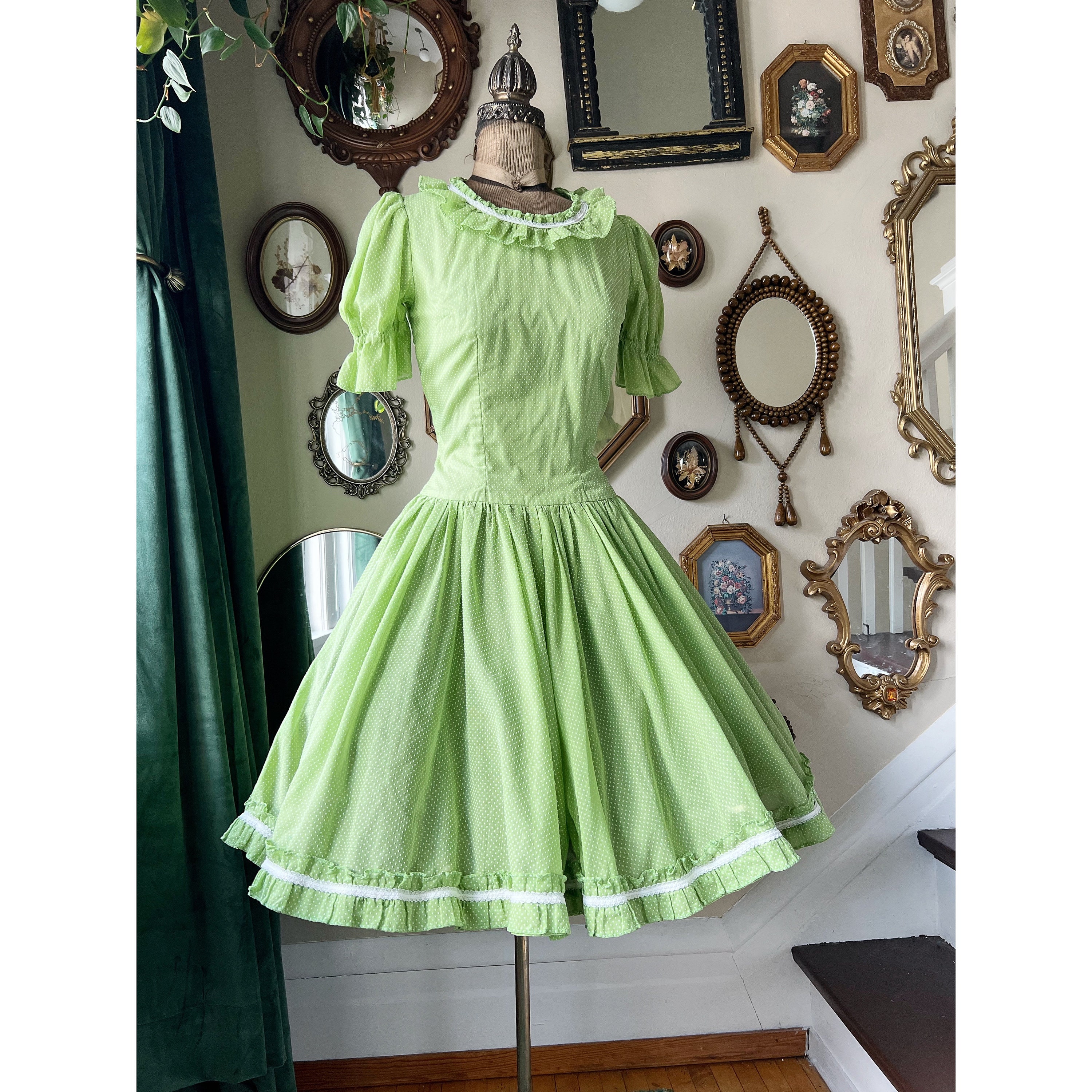 Vintage Square Dance Dress Fashions By Mitzi Florida Women Size