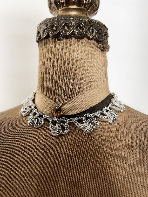 Vintage Germany Aluminum Choker Necklace